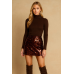 Chocolate Glow Sequin Skirt